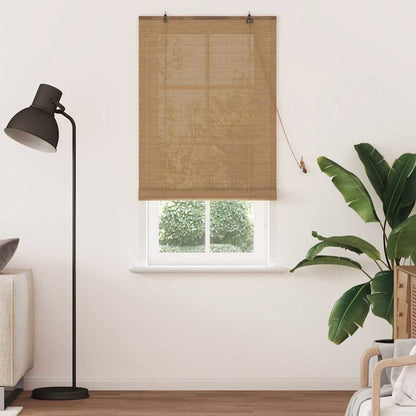 vidaXL Roller Blind Brown 80 x 220 cm Bamboo