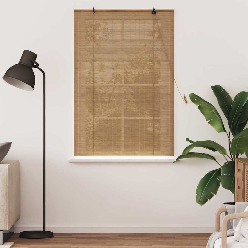 vidaXL Roller Blind Brown 100 x 160 cm Bamboo