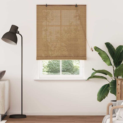 vidaXL Roller Blind Brown 110 x 220 cm Bamboo