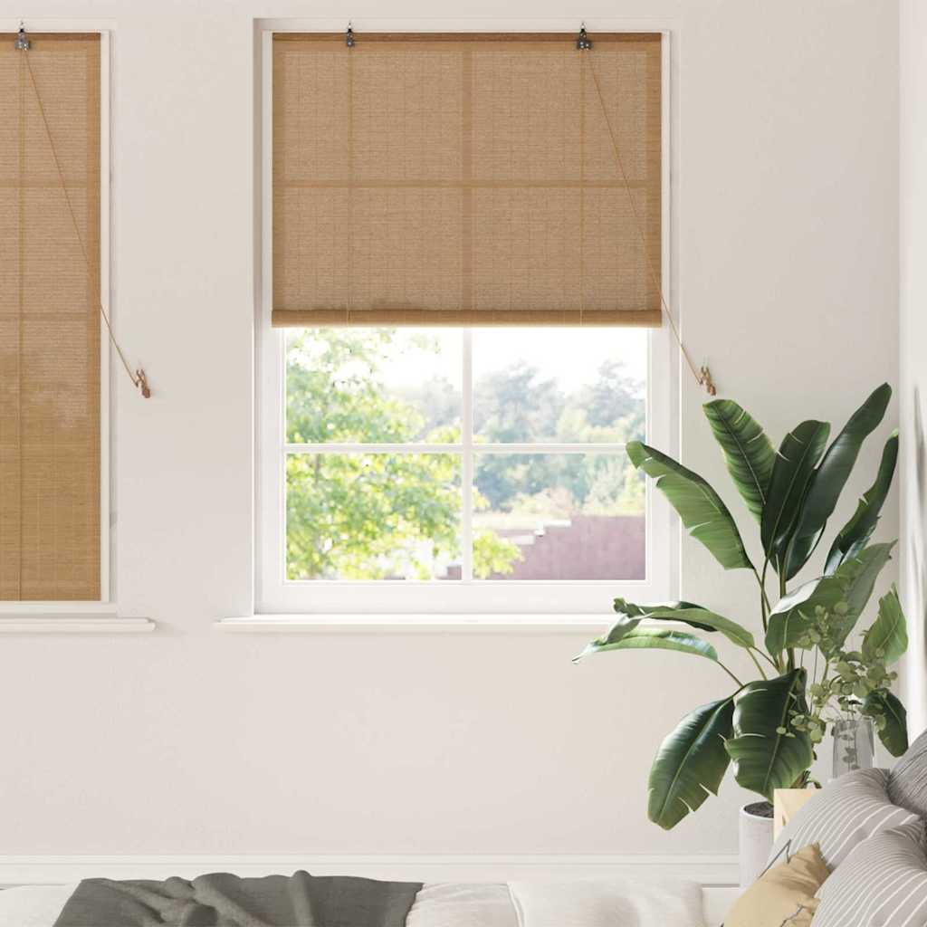 vidaXL Roller Blind Brown 120 x 160 cm Bamboo