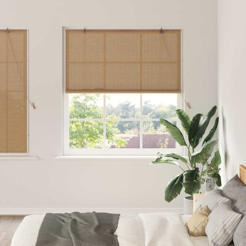 vidaXL Roller Blind Brown 150 x 160 cm Bamboo