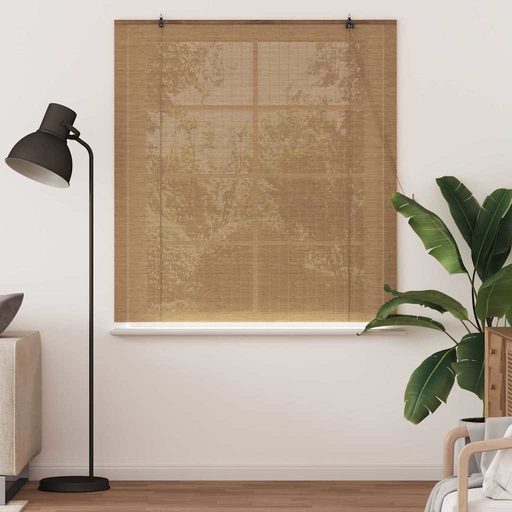 vidaXL Roller Blind Brown 150 x 160 cm Bamboo