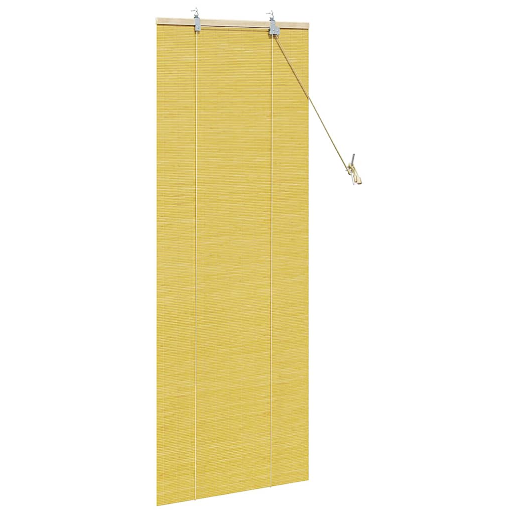 vidaXL Roller Blind Yellow 60 x 160 cm Bamboo