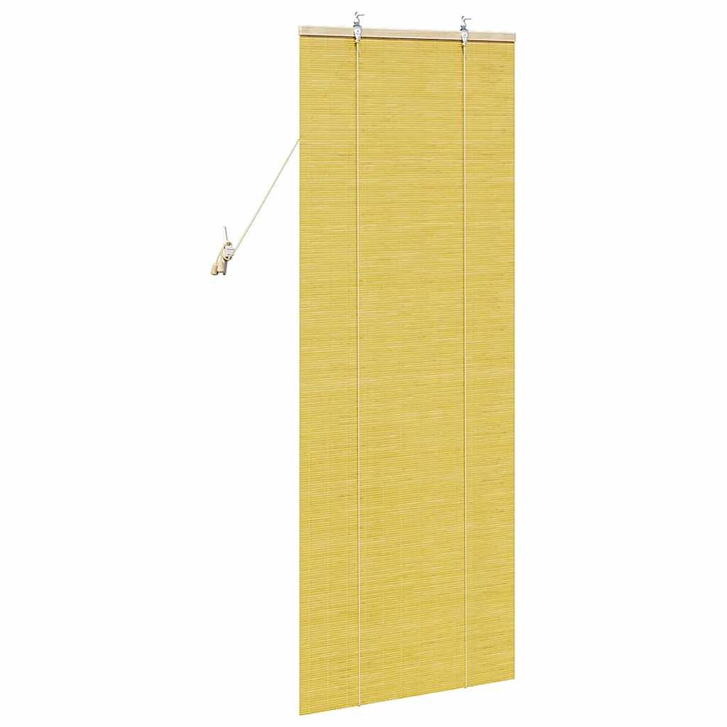 vidaXL Roller Blind Yellow 60 x 160 cm Bamboo