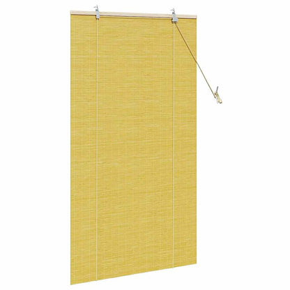 vidaXL Roller Blind Yellow 80 x 160 cm Bamboo