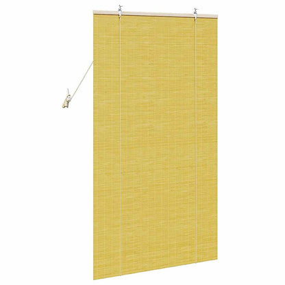 vidaXL Roller Blind Yellow 80 x 160 cm Bamboo