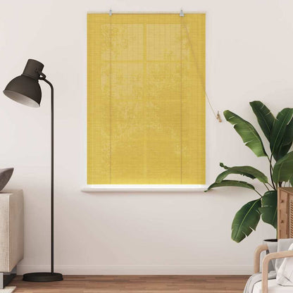 vidaXL Roller Blind Yellow 100 x 160 cm Bamboo