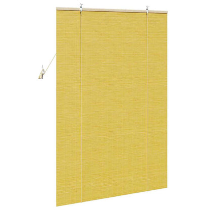 vidaXL Roller Blind Yellow 100 x 160 cm Bamboo