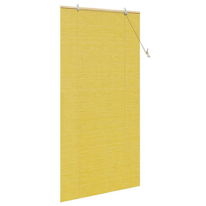 vidaXL Roller Blind Yellow 110 x 220 cm Bamboo