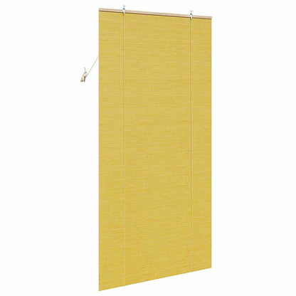 vidaXL Roller Blind Yellow 110 x 220 cm Bamboo