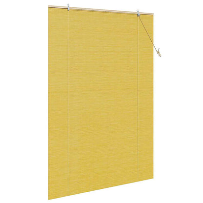 vidaXL Roller Blind Yellow 150 x 220 cm Bamboo