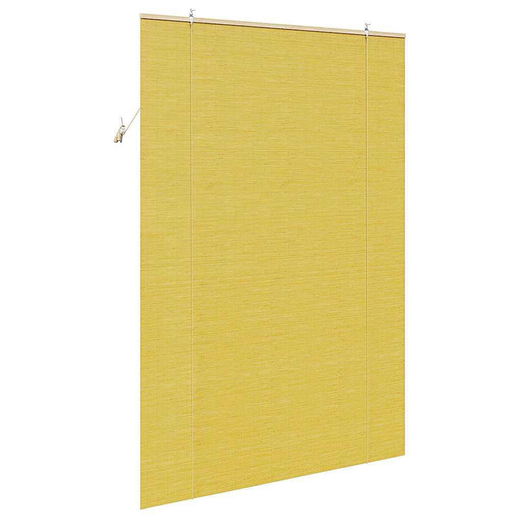vidaXL Roller Blind Yellow 150 x 220 cm Bamboo