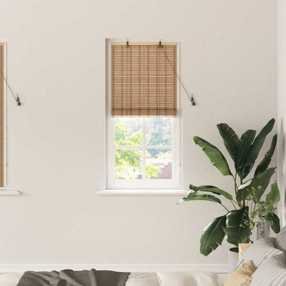vidaXL Roller Blind with Curtains Manual Nature 60 x 160 cm Bamboo