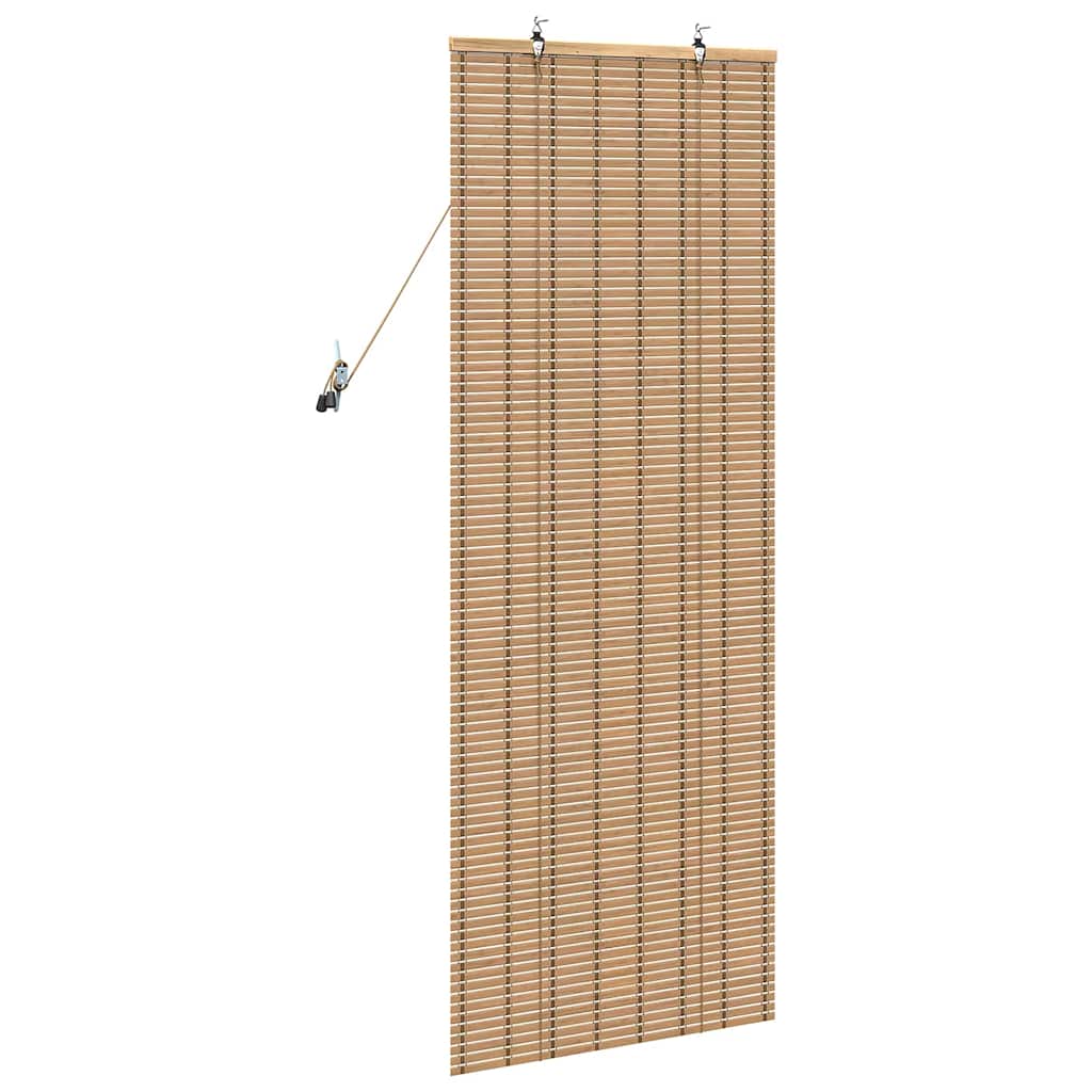 vidaXL Roller Blind with Curtains Manual Nature 60 x 160 cm Bamboo