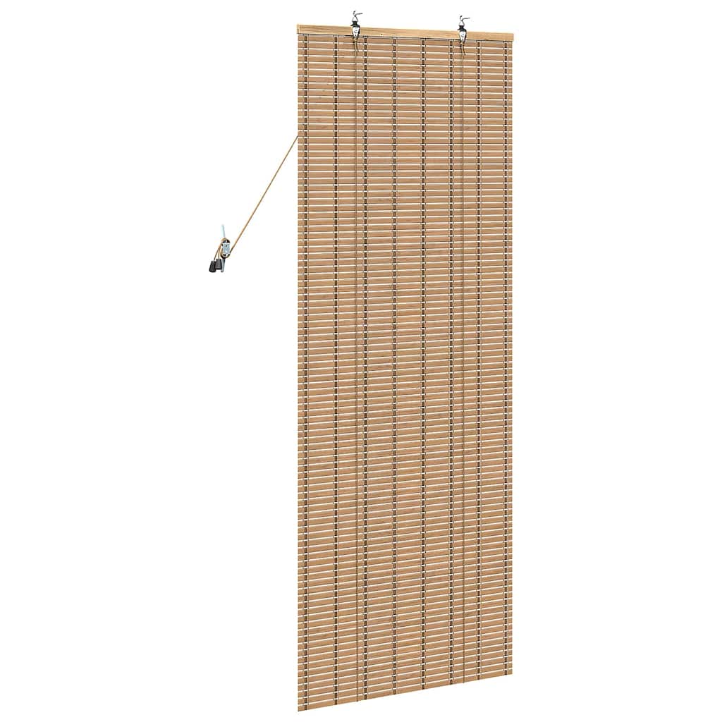 vidaXL Roller Blind with Curtains Manual Nature 60 x 160 cm Bamboo