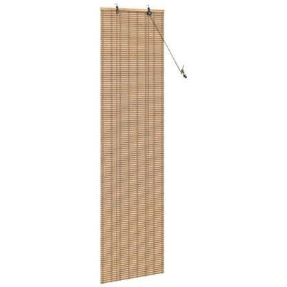 vidaXL Roller Blind with Curtains Manual Nature 60 x 220 cm Bamboo