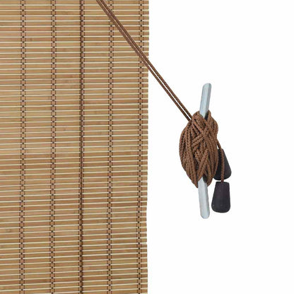 vidaXL Roller Blind Natural and Brown 80 x 160 cm Bamboo
