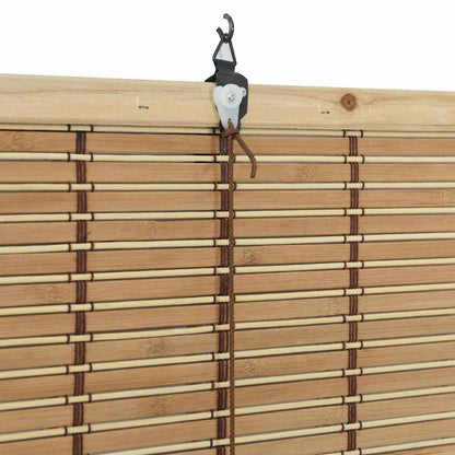 vidaXL Roller Blind Natural and Brown 80 x 160 cm Bamboo