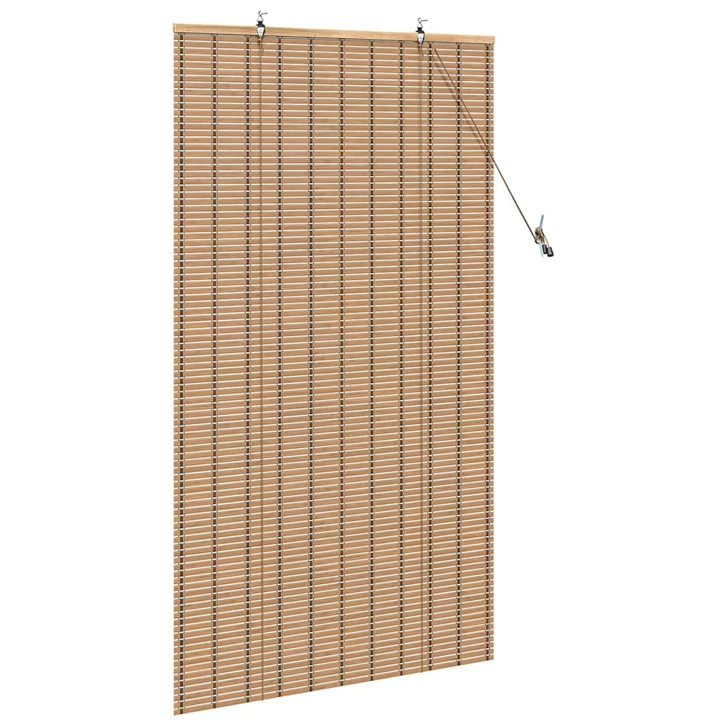 vidaXL Roller Blind Natural and Brown 90 x 160 cm Bamboo