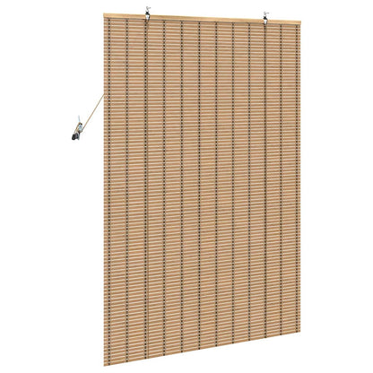 vidaXL Roller Blind with Curtains Manual Nature 100 x 160 cm Bamboo