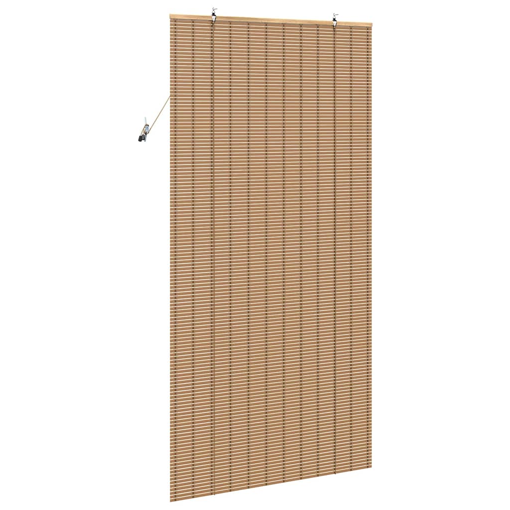vidaXL Roller Blind Natural and Brown 120 x 220 cm Bamboo