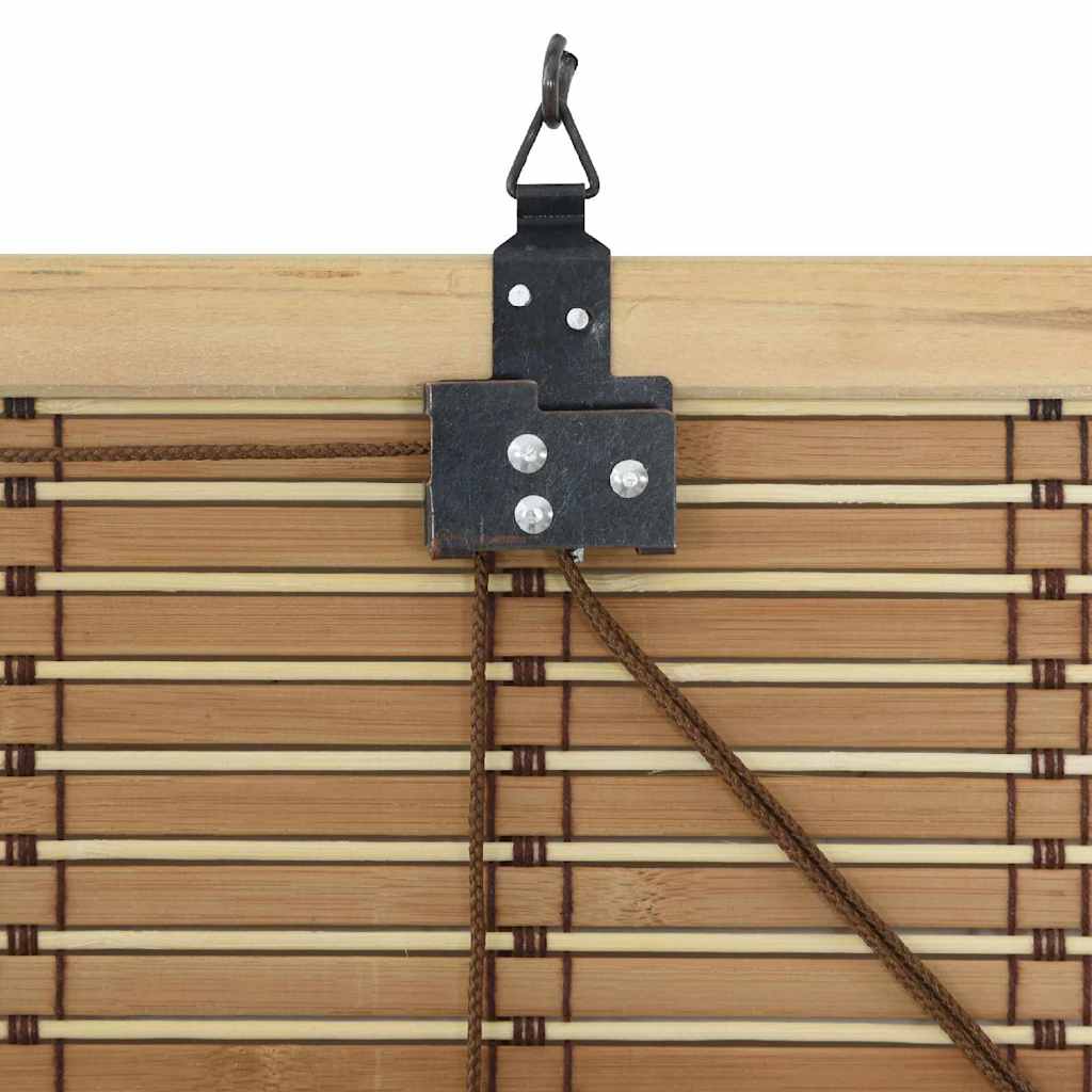 vidaXL Roller Blind Natural and Brown 140 x 160 cm Bamboo