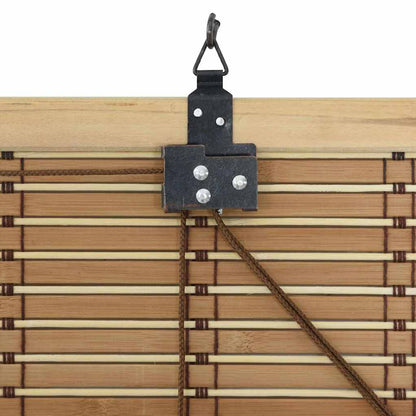 vidaXL Roller Blind Natural and Brown 140 x 160 cm Bamboo