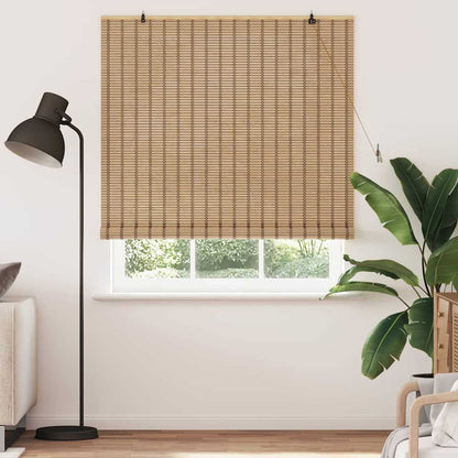 vidaXL Roller Blind Natural and Brown 140 x 160 cm Bamboo