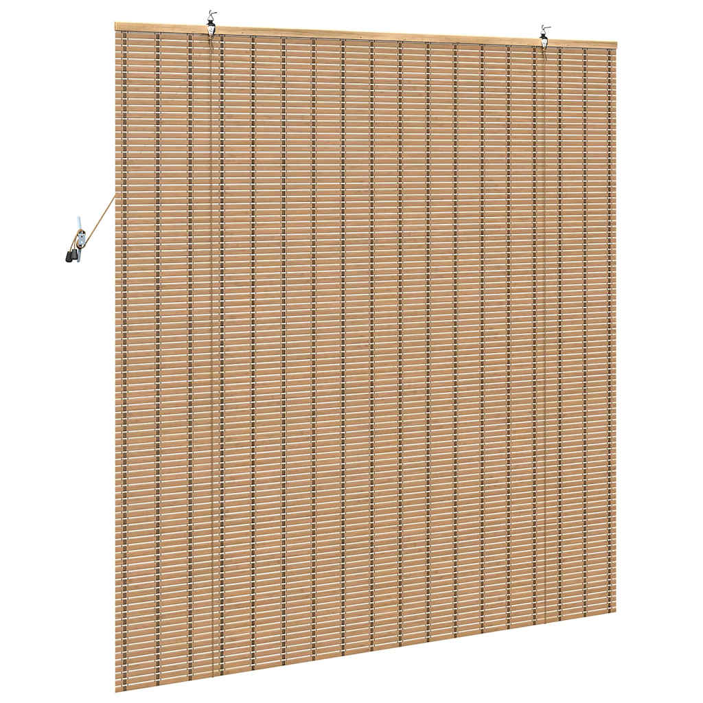 vidaXL Roller Blind Natural and Brown 140 x 160 cm Bamboo