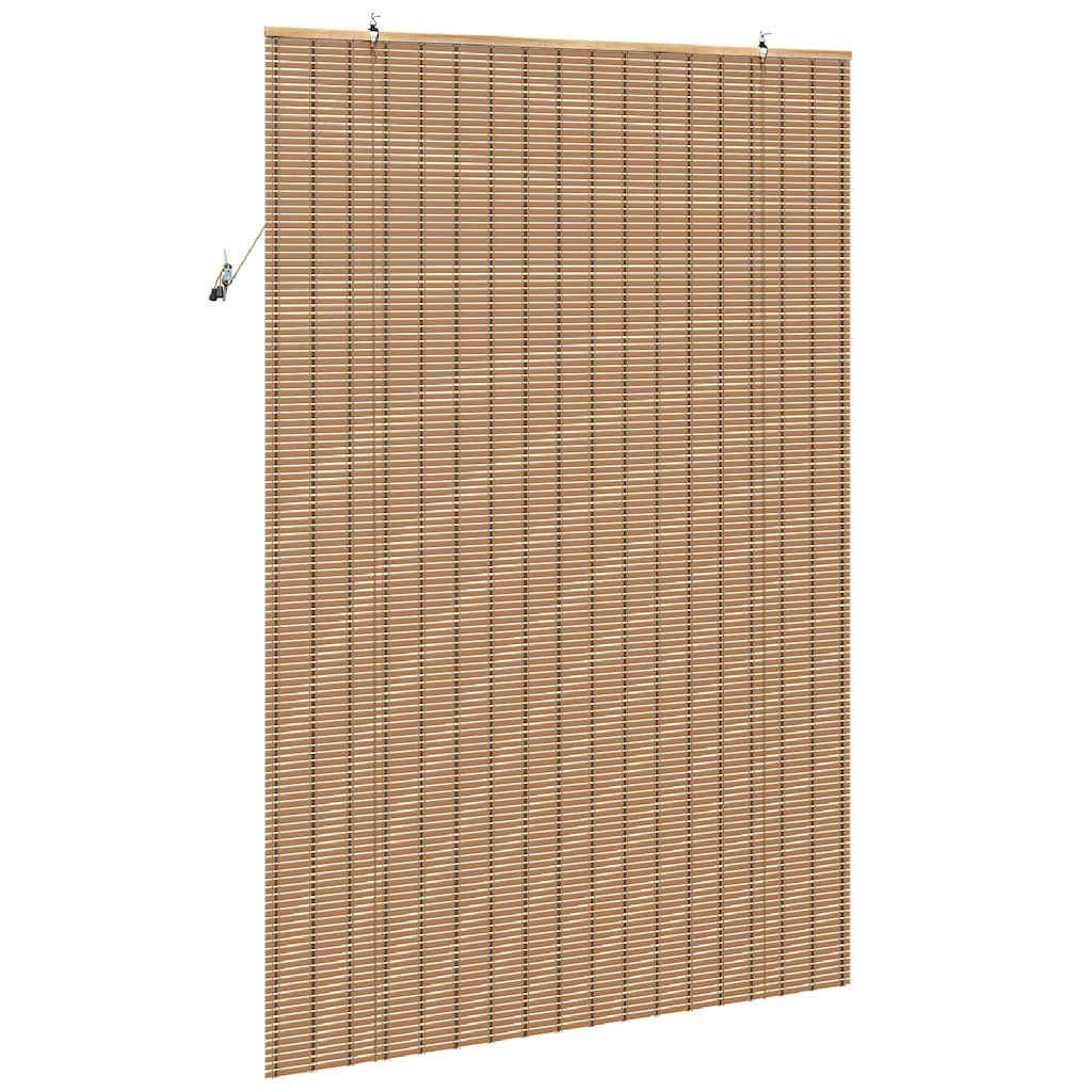 vidaXL Roller Blind Natural and Brown 150 x 220 cm Bamboo