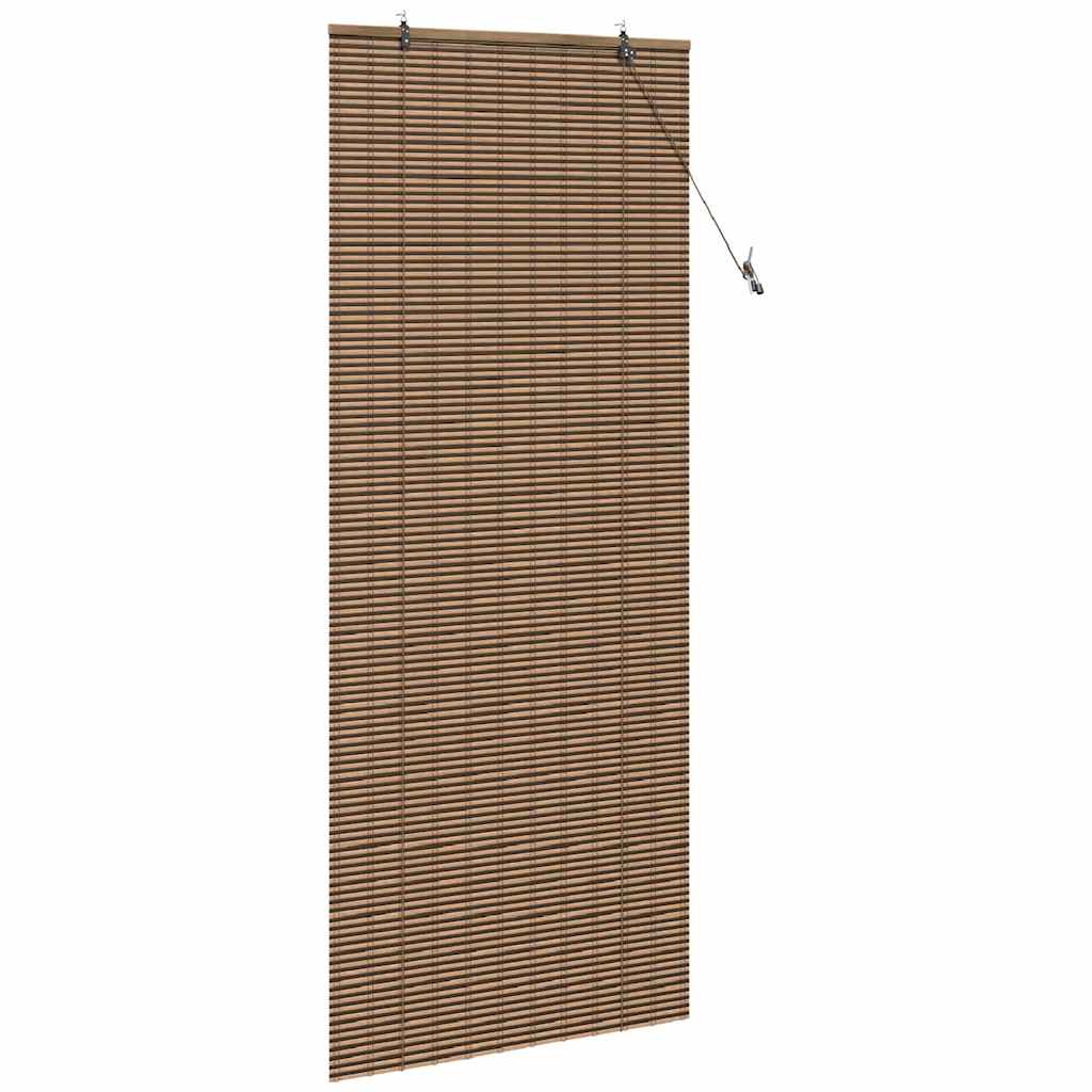 vidaXL Roller Blind Brown 80 x 220 cm Bamboo
