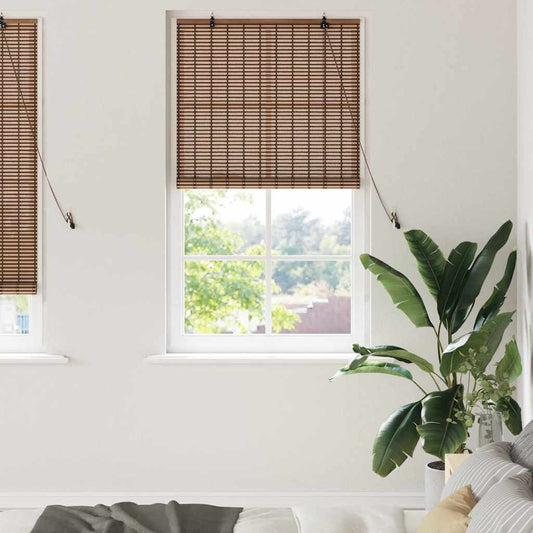 vidaXL Roller Blind Brown 90 x 220 cm Bamboo