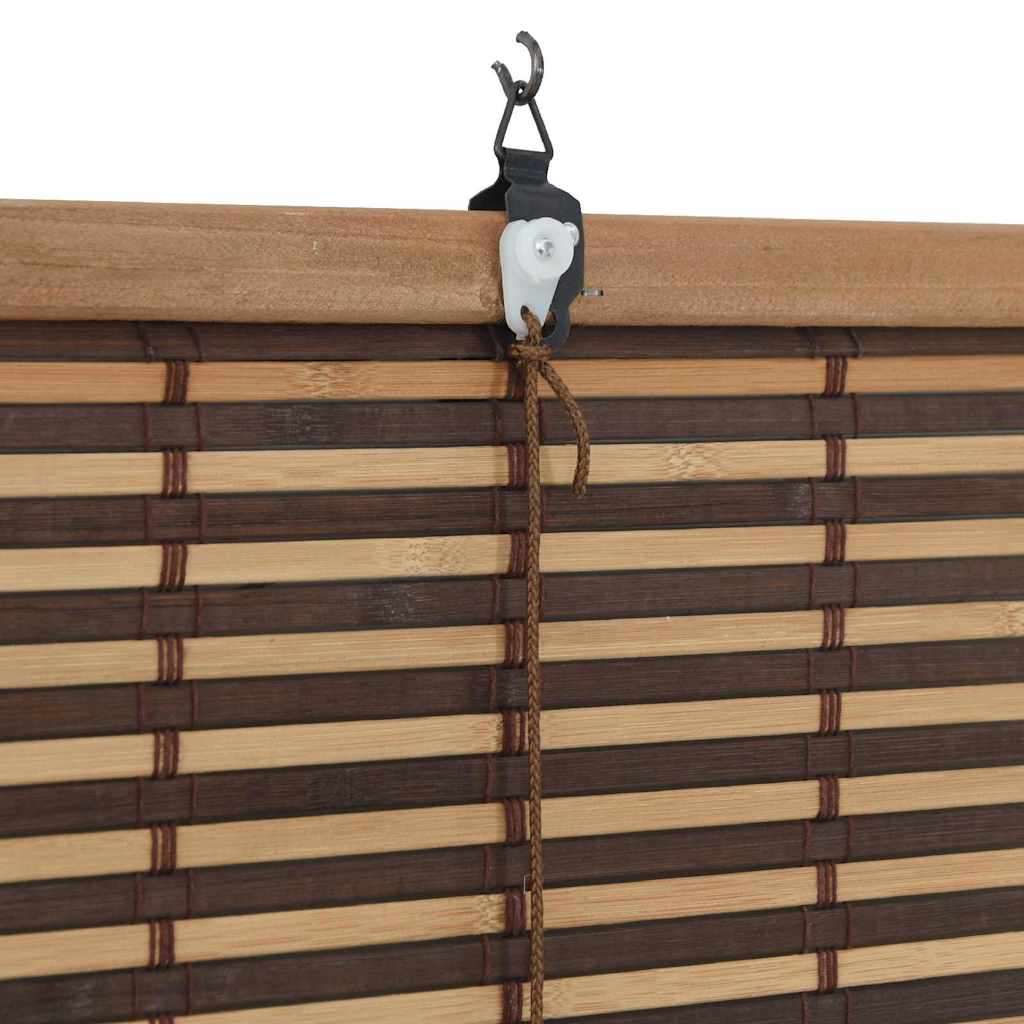 vidaXL Roller Blind Brown 120 x 160 cm Bamboo
