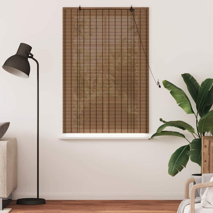 vidaXL Roller Blind Brown 120 x 160 cm Bamboo