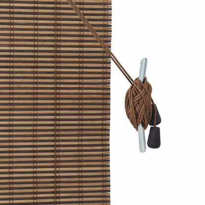 vidaXL Roller Blind Brown 120 x 220 cm Bamboo