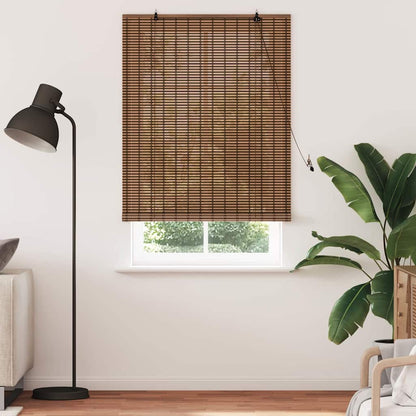 vidaXL Roller Blind Brown 120 x 220 cm Bamboo