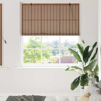vidaXL Roller Blind Brown 140 x 160 cm Bamboo