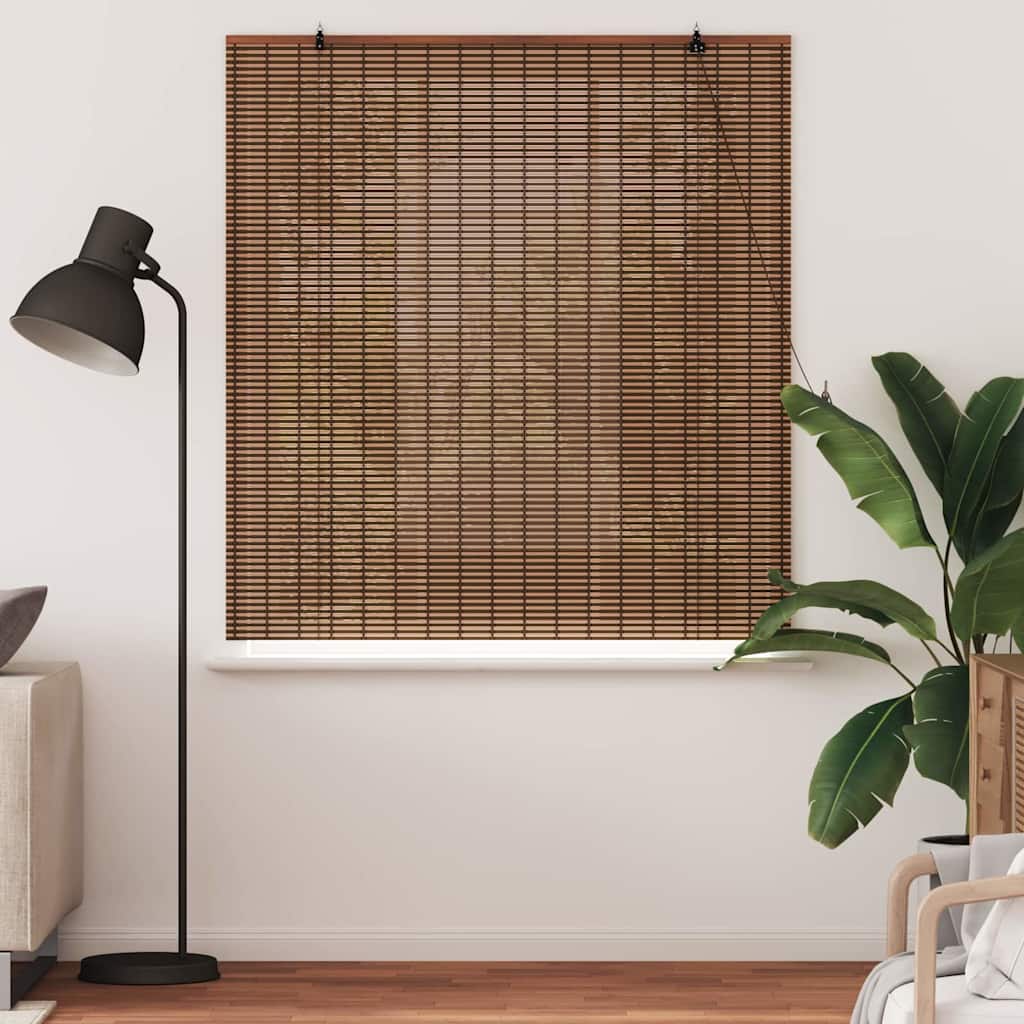 vidaXL Roller Blind Brown 140 x 160 cm Bamboo