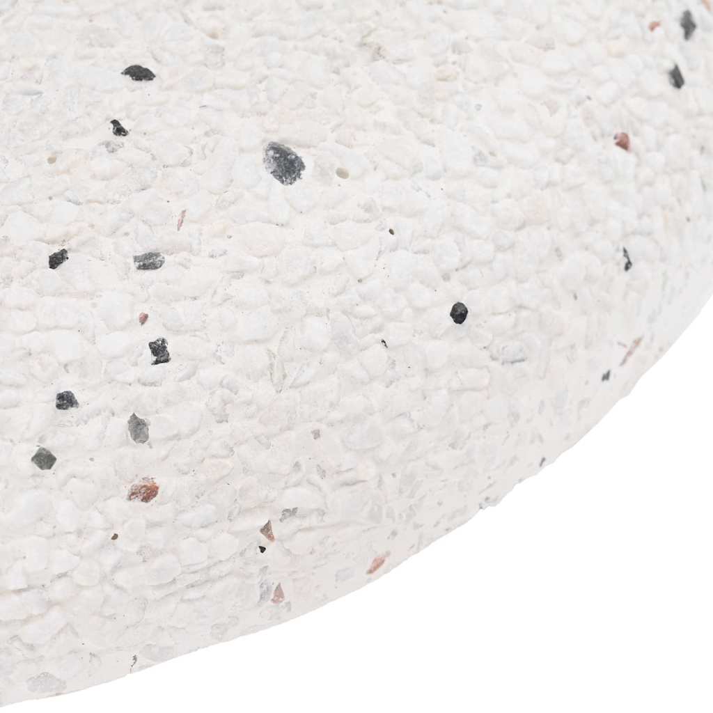 vidaXL Wheeled Parasol Base for 37/42/52/58mm Poles White Concrete