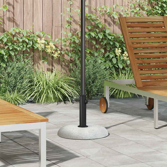 vidaXL Parasol Base 20.9kg Light Grey Concrete Round