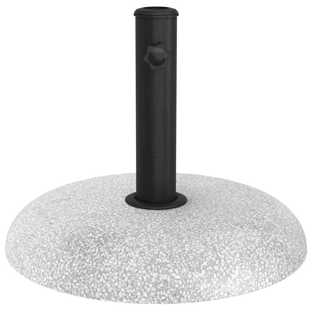vidaXL Parasol Base 20.9kg Light Grey Concrete Round
