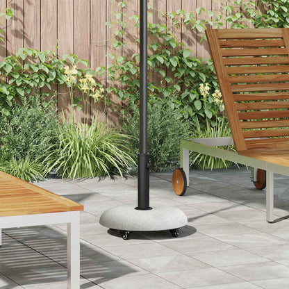 vidaXL Parasol Base 21kg Light Grey Concrete Round