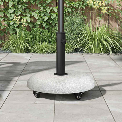vidaXL Parasol Base 21kg Light Grey Concrete Round