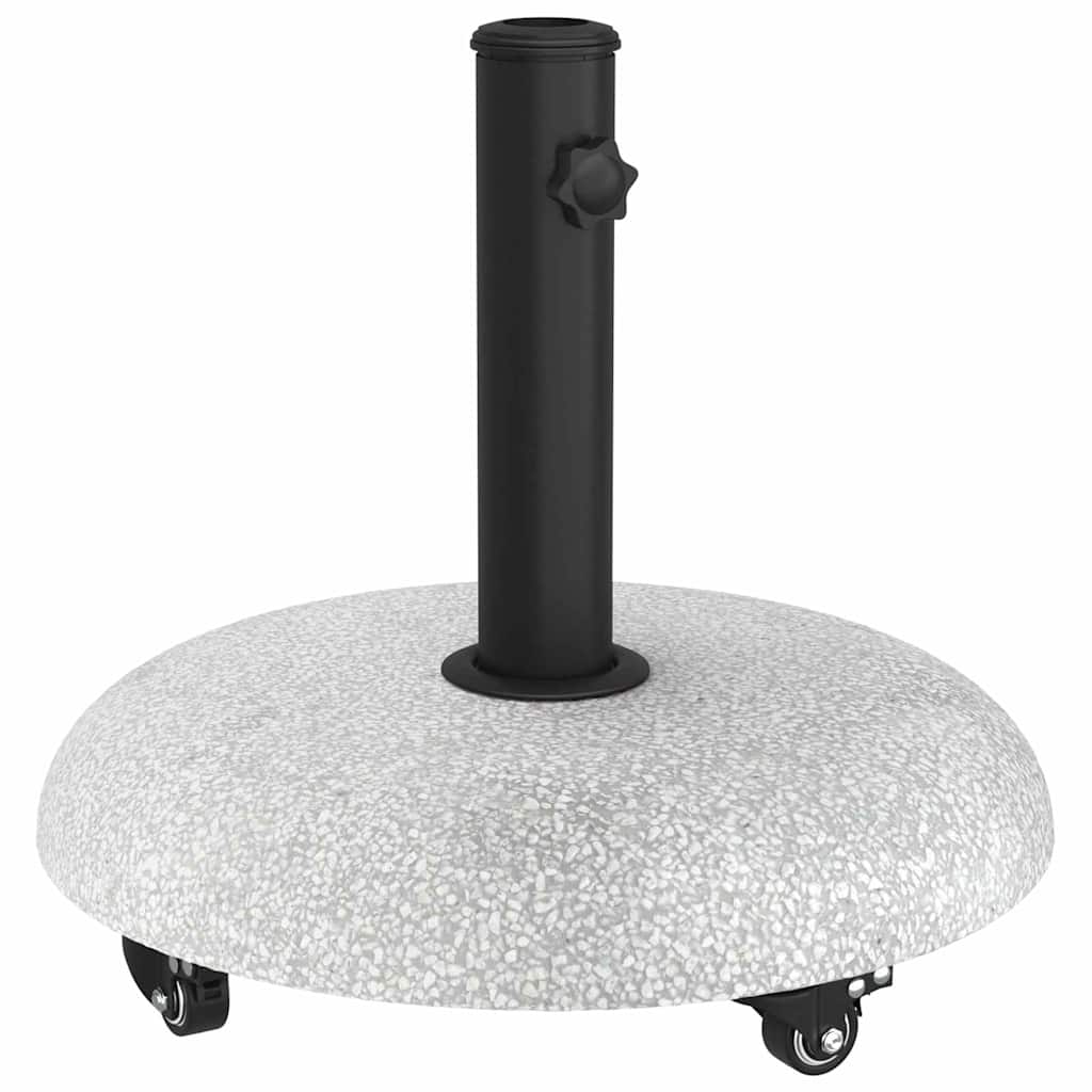 vidaXL Parasol Base 21kg Light Grey Concrete Round