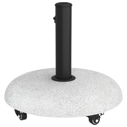 vidaXL Parasol Base 21kg Light Grey Concrete Round