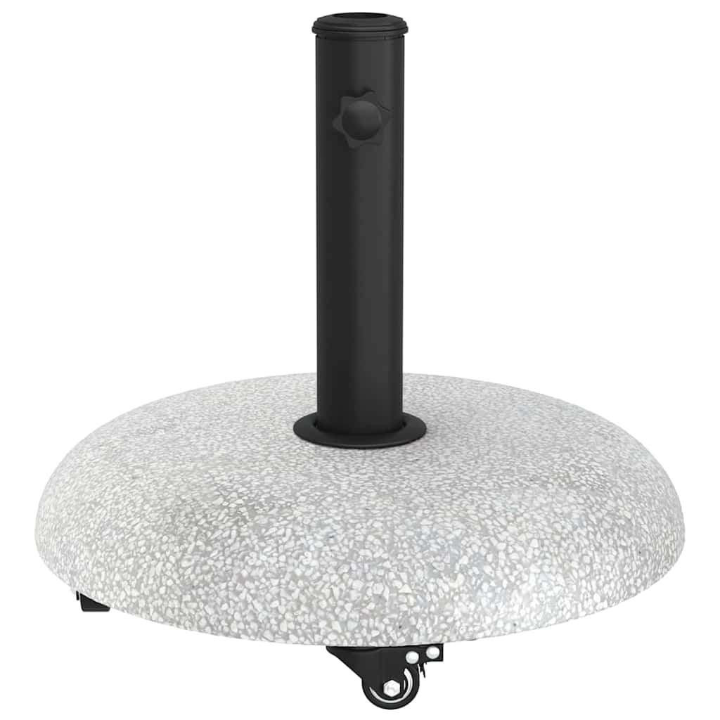 vidaXL Parasol Base 21kg Light Grey Concrete Round