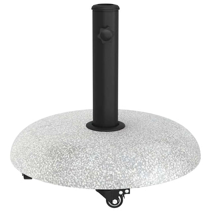 vidaXL Parasol Base 21kg Light Grey Concrete Round