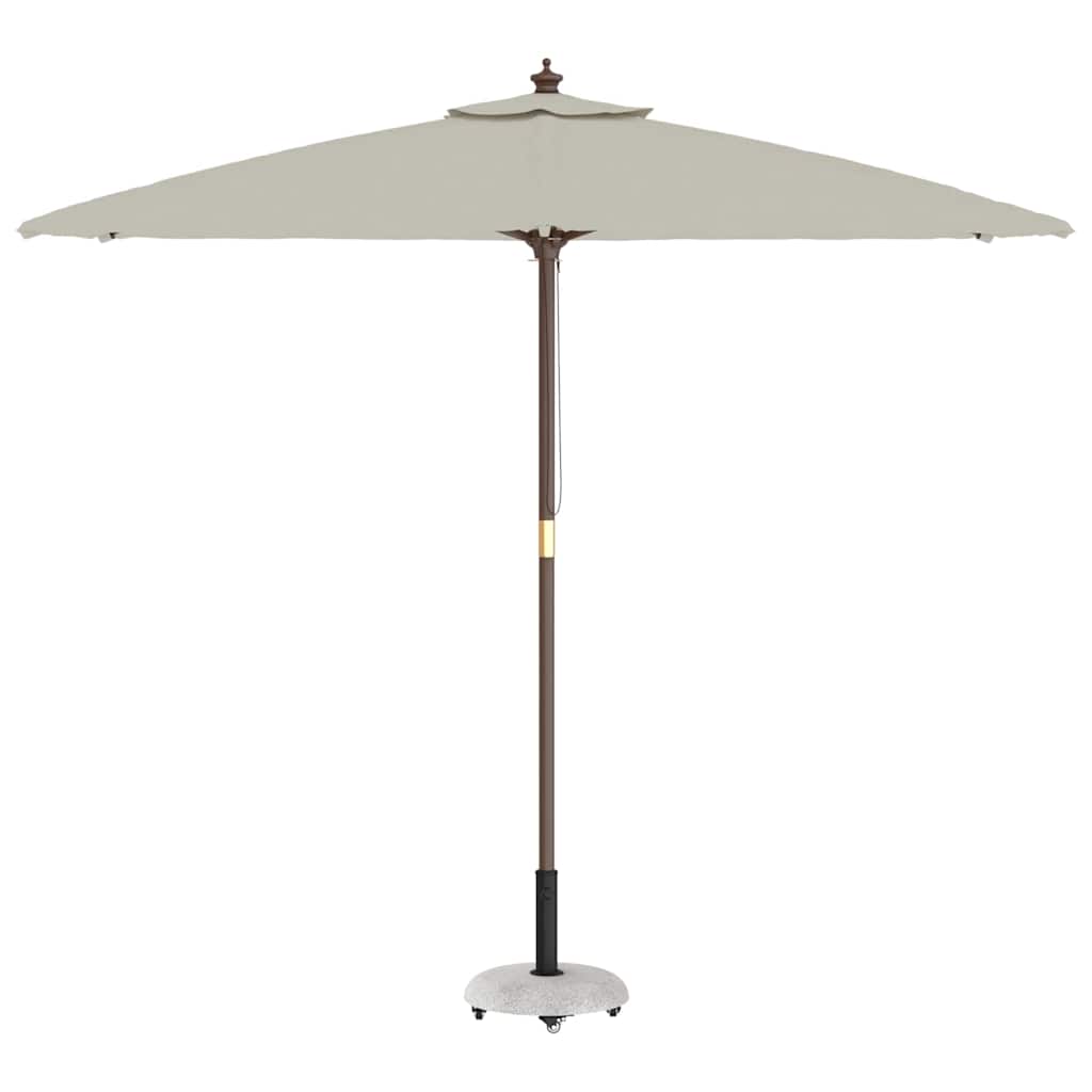 vidaXL Parasol Base 21kg Light Grey Concrete Round
