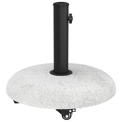 vidaXL Parasol Base 21kg Light Grey Concrete Round