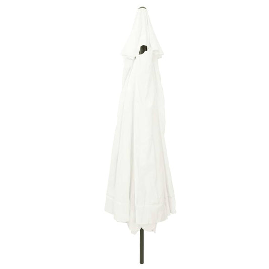 vidaXL Garden Parasol Sand 394 x 394 x 248 cm Polyester and Steel